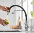 3-weg keukenkraan met 3 aansluitingen en flexibele slang voor regenwater of gefilterd drinkwater | Classic Overhead