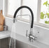 3-weg keukenkraan met 3 aansluitingen en flexibele slang voor regenwater of gefilterd drinkwater | Classic Overhead