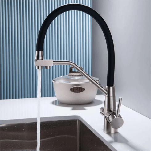 3-weg keukenkraan met 3 aansluitingen voor regenwater of gefilterd drinkwater | Marrow