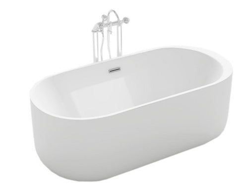 Badkuip WETZIKON wit 170x80cm Minimalistisch ligbad