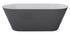 Badkuip LAUSANNE II GRIJS 170x80 cm Minimalistisch ligbad