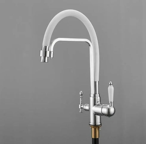 3-weg keukenkraan met flexibele slang voor regenwater of gefilterd drinkwater | Classic Overhead