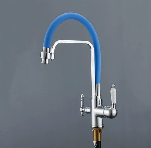 3-weg keukenkraan met flexibele slang voor regenwater of gefilterd drinkwater | Classic Overhead