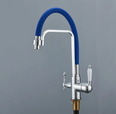 3-weg keukenkraan met flexibele slang voor regenwater of gefilterd drinkwater | Classic Overhead