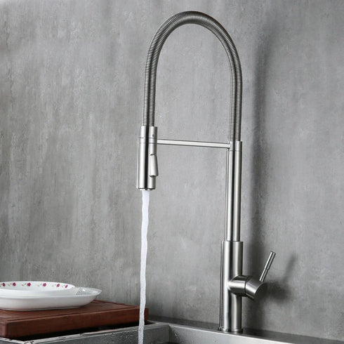 Minimalistische stijl hoge spoelkraan | Horeca kraan | Spoelkeuken stijl | Heinrich