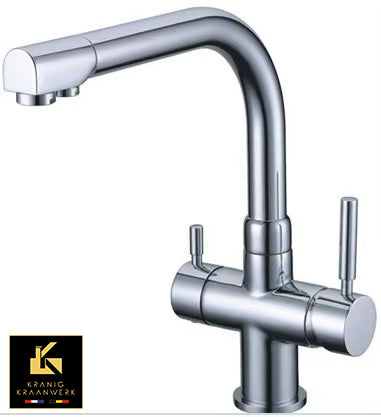 3-weg keukenkraan voor regenwater of gefilterd drinkwater | Bella-done