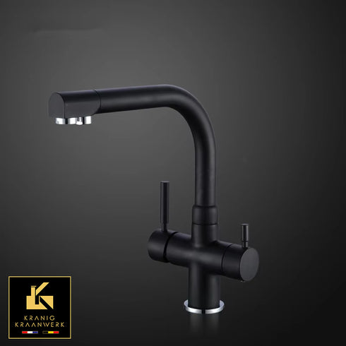 3-weg keukenkraan voor regenwater of gefilterd drinkwater | Bella-done