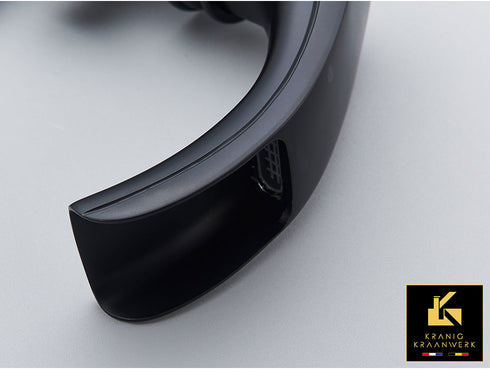 Staande badkraan | Sierlijke badkamer | Herjan | Zwart | Chroom | Geborsteld staal RVS