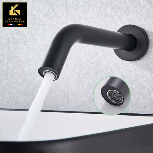 Sensorkraan aan de wand | Koud waterkraan | Voorwaarts | 2.30v en BATT