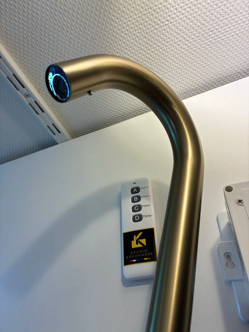 A- klasse Ultima Sensorkraan | Geborsteld Goud | Touchless kraan | Toiletruimte | Instelbaar | Goud | Minimalisme