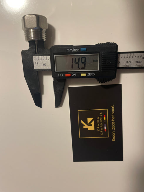 3/8 naar 1/2 Verloopstuk kraan of aanzet stuk buiten/binnen draadfitting installatiebenodigdheden