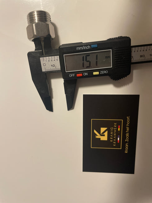 3/8 naar 1/2 Verloopstuk kraan of aanzet stuk buiten/binnen draadfitting installatiebenodigdheden