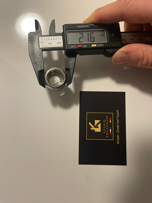 3/8 naar 1/2 Verloopstuk kraan of aanzet stuk buiten/binnen draadfitting installatiebenodigdheden