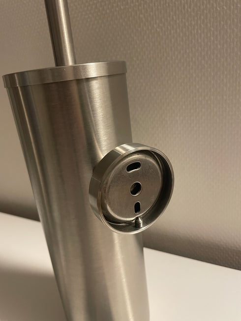 Inrichting | Design badkamer | Toiletborstel + houder (cilinder)