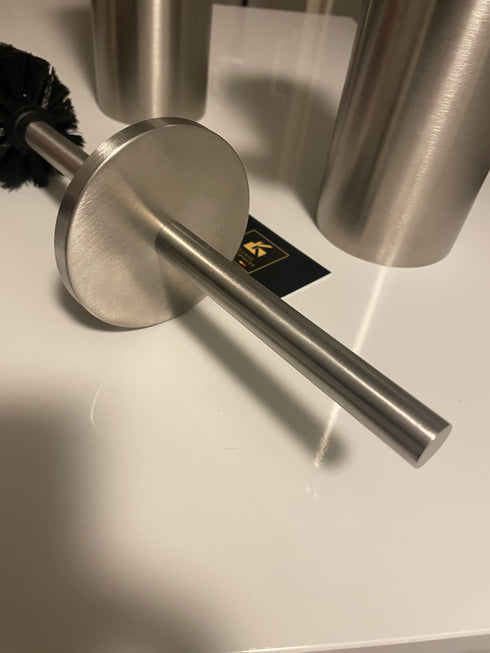 Inrichting | Design badkamer | Toiletborstel + houder (cilinder)