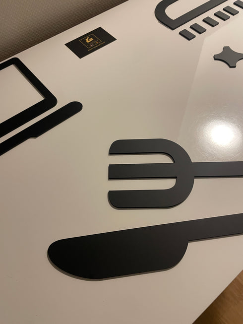 Toilet aanduidingsbordjes | Kantoortekens en verblijfsruimtes | Minimalistische signing