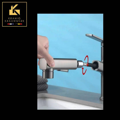 Kapperskraan | Salonkraan | Wastafelkraan met uittrekbare slang | Jenny