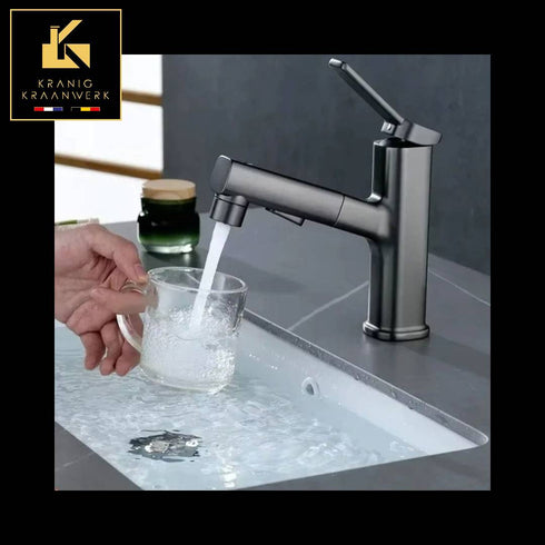 Kapperskraan | Salonkraan | Wastafelkraan met uittrekbare slang | Jenny