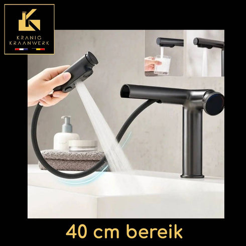 Kapperskraan | Salonkraan | Wastafelkraan | Uittrekbare slang | Nova