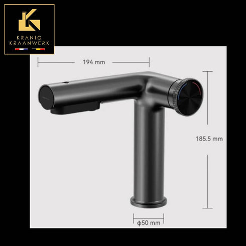 Kapperskraan | Salonkraan | Wastafelkraan | Uittrekbare slang | Nova