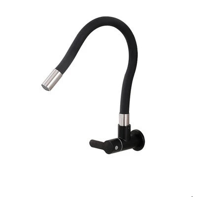 Flexibele Keukenkraan met handig beweegbare flexibele hals | Gemonteerd op de muur | Wilma