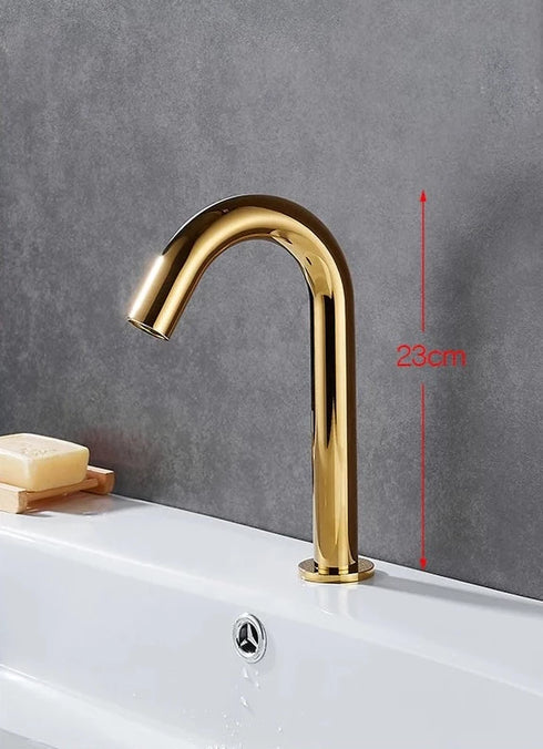 A- klasse Ultima Sensorkraan | Touchless kraan | Toiletruimte | Glanzend Goud | Minimalisme