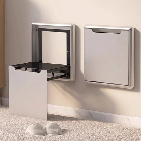 Stijlvolle opklapbare stoel | Design | onopvallende zitting voor onder de douche | zwevend | Opvouwbaar