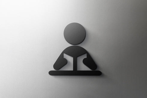 Toilet aanduidingsbordjes | Kantoortekens en verblijfsruimtes | Minimalistische signing