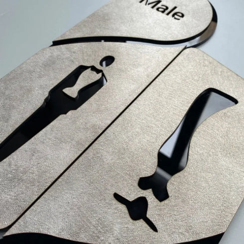 Toilet aanduidingsbordjes | Kantoortekens en verblijfsruimtes | Alles in klasse op stonewall achtergrond