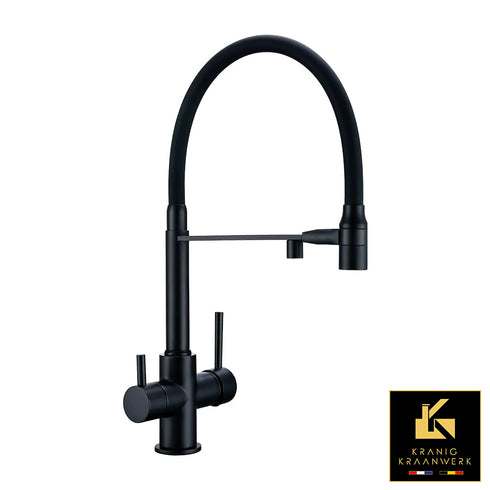 Hoge spoelkraan | 3 weg kraan | Horeca kraan | Spoelkeuken stijl | Multi Mirage