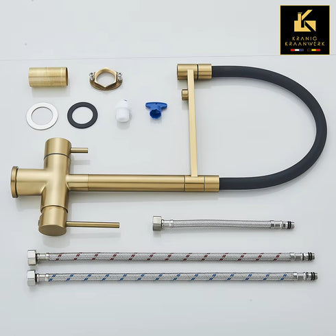 High-end keukenkraan | 3 weg kraan | Gefilterd water of close in boiler | La Momenta