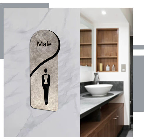 Toilet aanduidingsbordjes | Kantoortekens en verblijfsruimtes | Alles in klasse op stonewall achtergrond