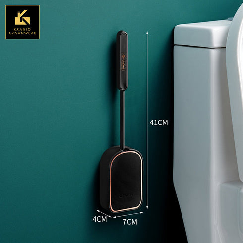 Reukloze Toiletborstel van silicone | Hangend model | Luxe afwerking