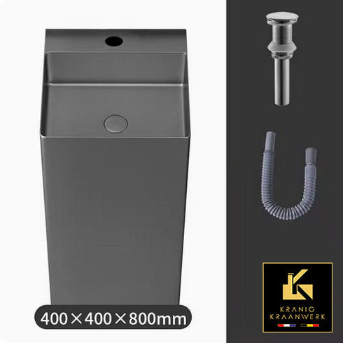 Waszuil | Staande wasbak in gehoekte vormen | Tamar