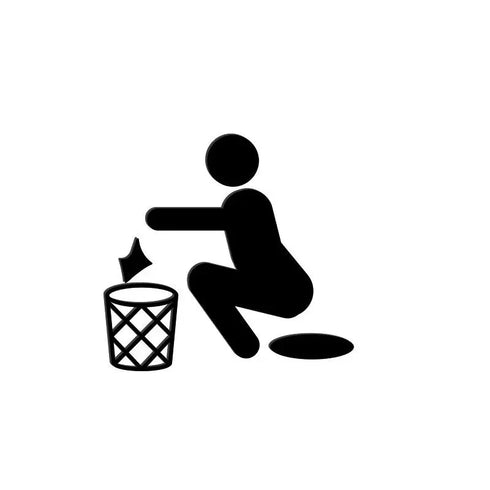 Toilet aanduidingsbordjes | Algemene tekens en verblijfsruimtes | Zwart en Zilver | Minimalistisch