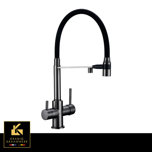 3-weg keukenkraan voor regenwater of gefilterd drinkwater | La Montana