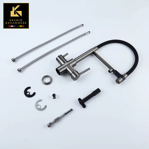 3-weg keukenkraan voor regenwater of gefilterd drinkwater | La Montana