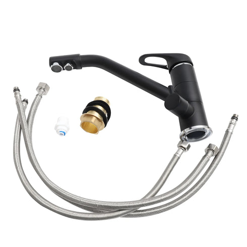 Basic keukenkraan | 3 weg kraan | Gefilterd water of close in boiler | Zwart | Simmons