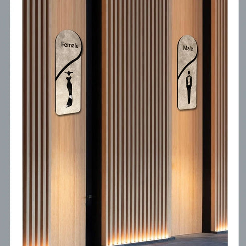 Toilet aanduidingsbordjes | Kantoortekens en verblijfsruimtes | Alles in klasse op stonewall achtergrond