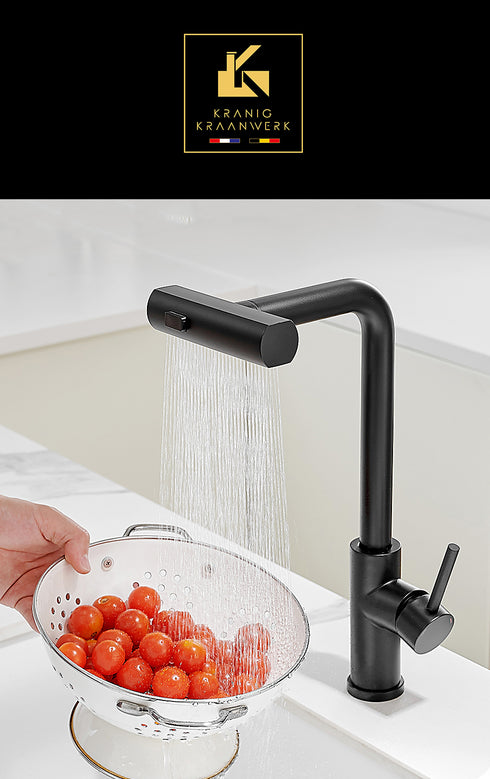 Kapperskraan | Salonkraan | Wastafel of Keukenkraan | Uittrekbare slang | In hoogte verstelbaar | Myrjan the one