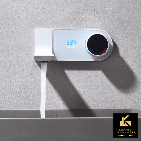 Ligbadkraan met temperatuur display en timer | Inbouw montage | Alicante