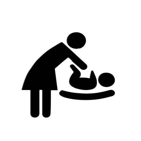 Toilet aanduidingsbordjes | Algemene tekens en verblijfsruimtes | Zwart en Zilver | Minimalistisch