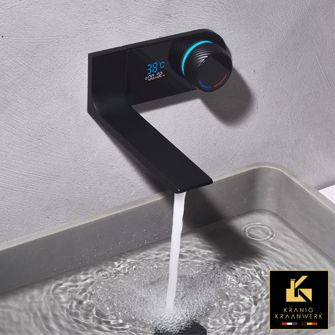 Ligbadkraan met temperatuur display en timer | Inbouw montage | Alicante