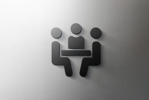 Toilet aanduidingsbordjes | Kantoortekens en verblijfsruimtes | Minimalistische signing