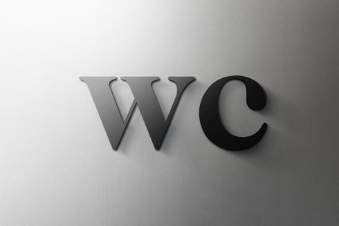 Toilet aanduidingsbordjes | Kantoortekens en verblijfsruimtes | Minimalistische signing