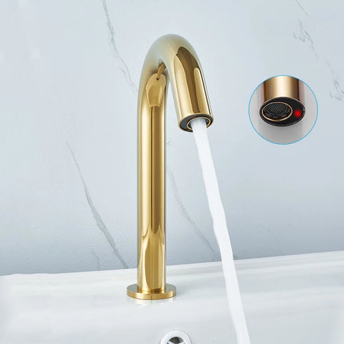 A- klasse Ultima Sensorkraan | Touchless kraan | Toiletruimte | Glanzend Goud | Minimalisme