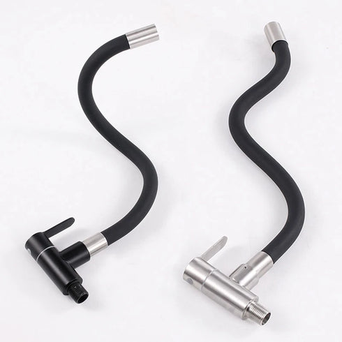 Flexibele Keukenkraan met handig beweegbare flexibele hals | Gemonteerd op de muur | Wilma