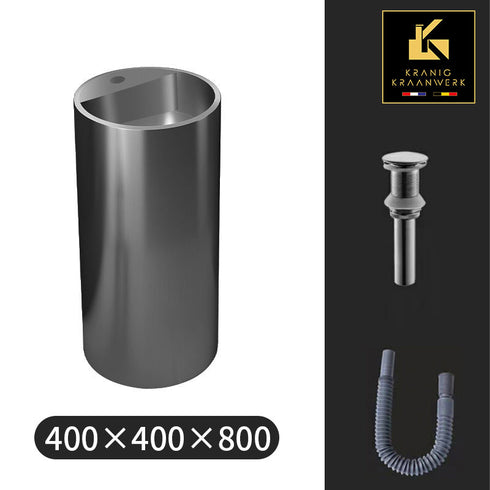 Waszuil | Staande wasbak | Vrijstaande fontein met kraanbasis | Goud, Gunmetal, Zwart of Rose Gold