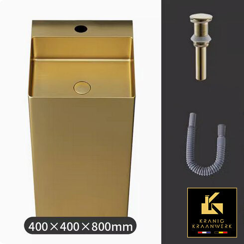 Waszuil | Staande wasbak in gehoekte vormen | Tamar