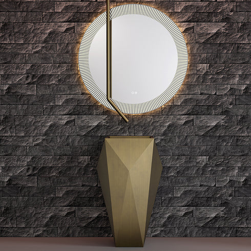 Waszuil | Staande wasbak in gehoekte vormen | Sandera